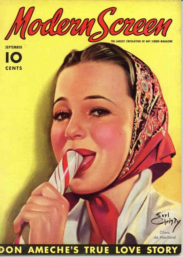 MODERN SCREEN magazine cover Issue 82 September 1937